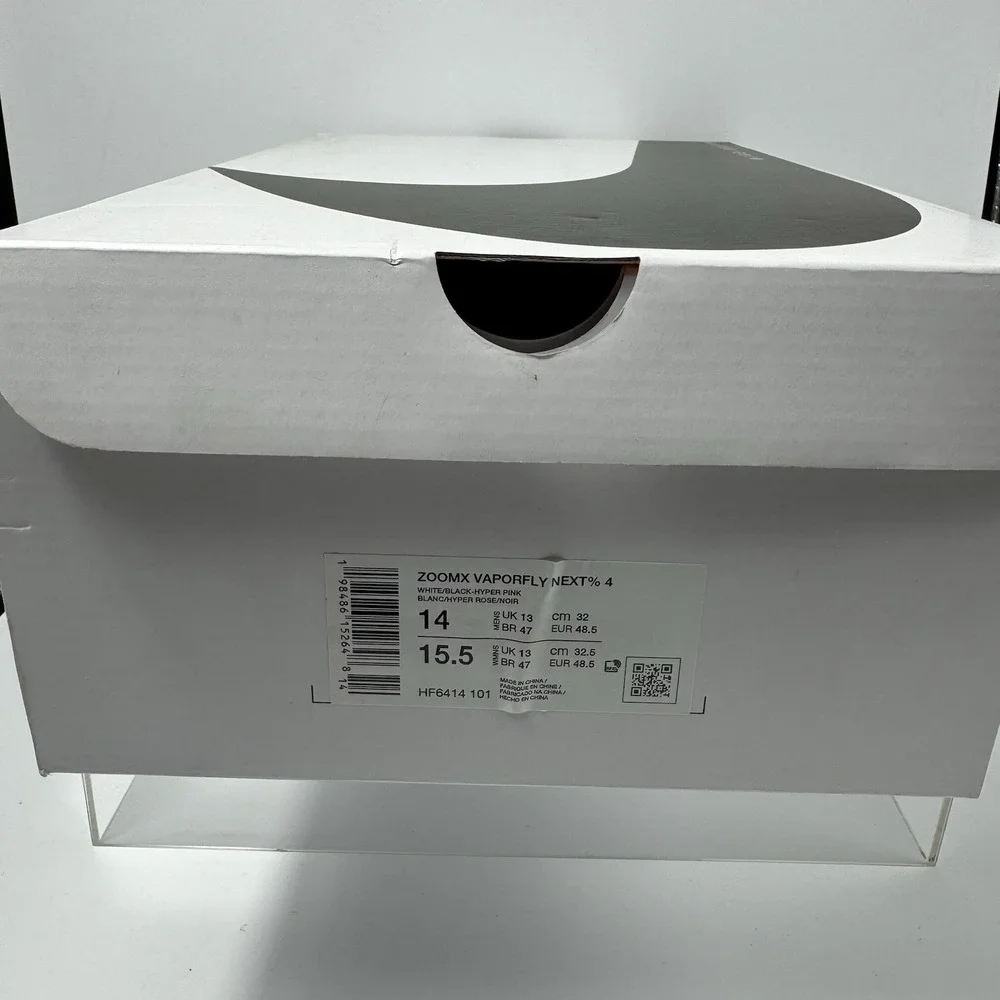 Brand New Nike ZoomX Vaporfly NEXT% 4 Hyper Pink Mint HF6414-101 Men's Size 14